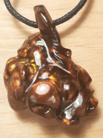 Fire agate pendant