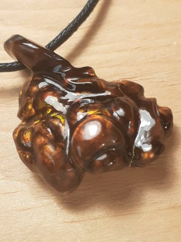 Fire agate pendant