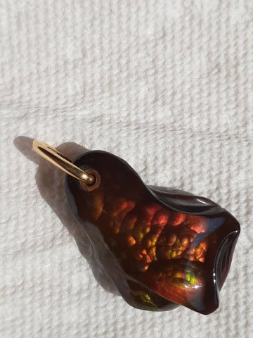 Fire agate pendant