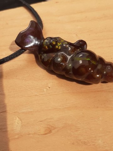 Fire agate pendant
