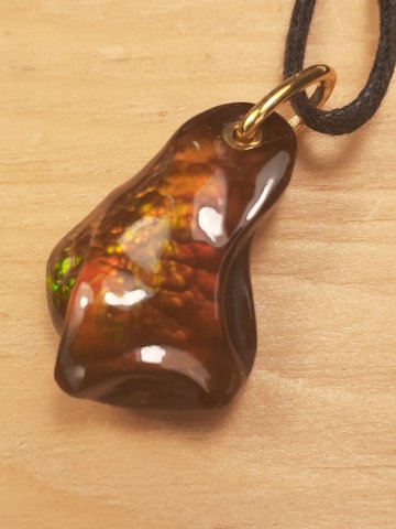 Fire agate pendant