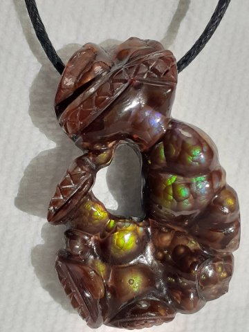 Fire agate pendant