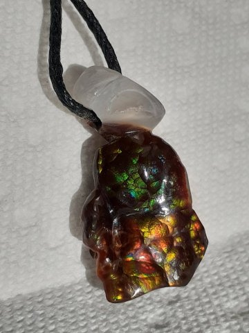 Fire agate pendant
