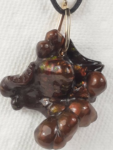 Fire agate pendant