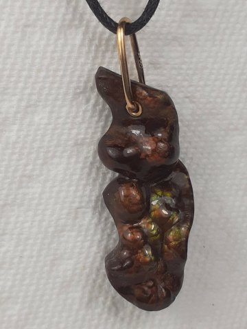 Fire agate pendant