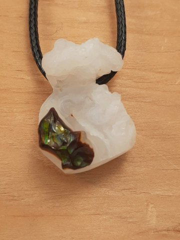 Fire agate pendant