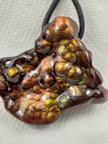 Fire agate pendant
