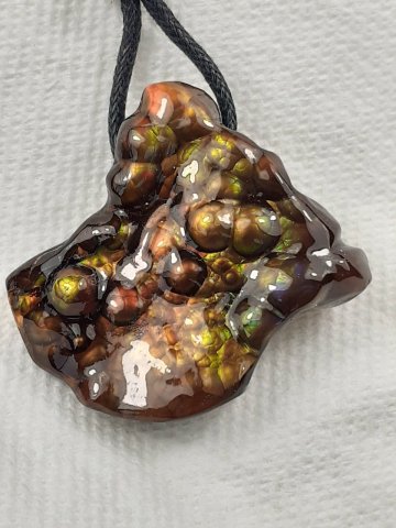 Fire agate pendant