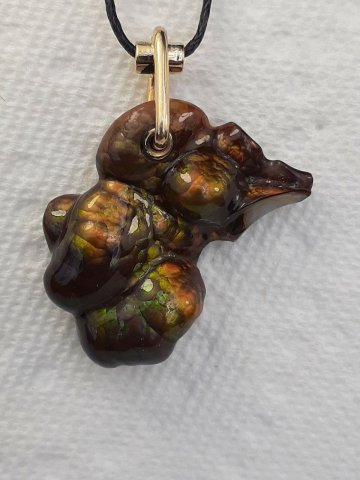 Fire agate pendant