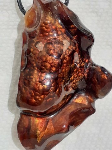 Fire agate pendant