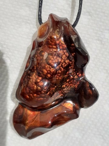 Fire agate pendant