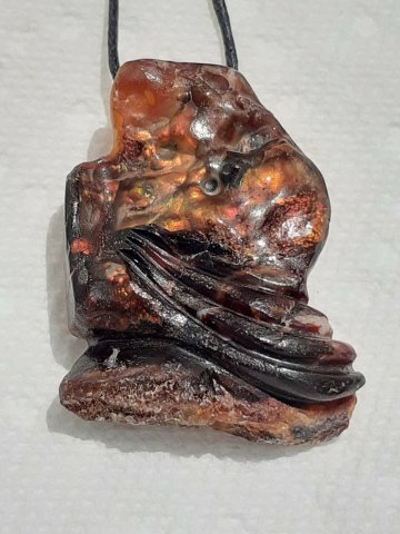 Fire agate pendant
