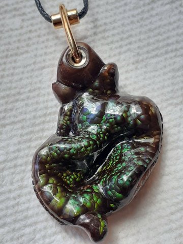 Fire agate pendant