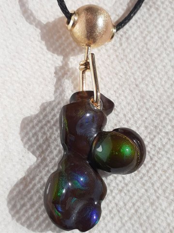 Fire agate pendant - Jewellery