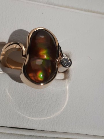 Fire agate ring - Jewellery