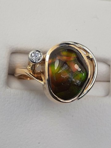 Fire agate ring - Jewellery