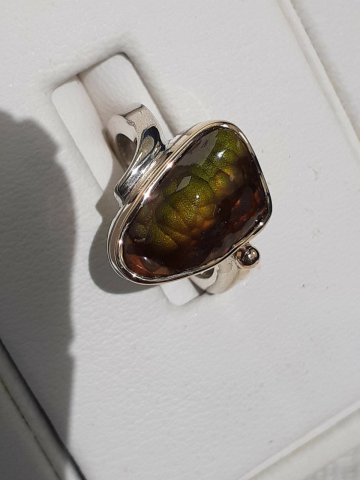 Fire agate ring - Jewellery
