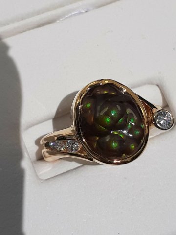 Fire agate ring - Jewellery